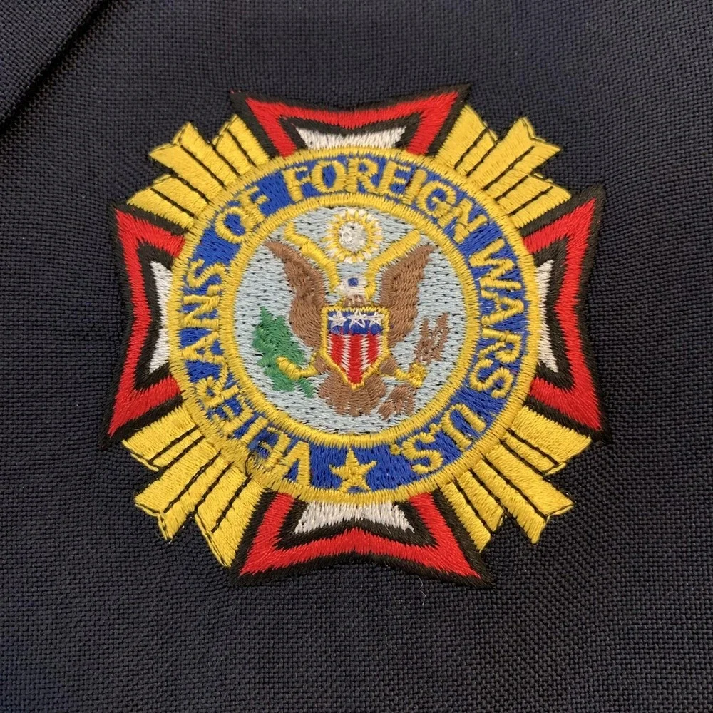 Vintage ArtCraft Blazers Blazer Mens 36 Blue Navy VFW Patch Two Button‎ USA